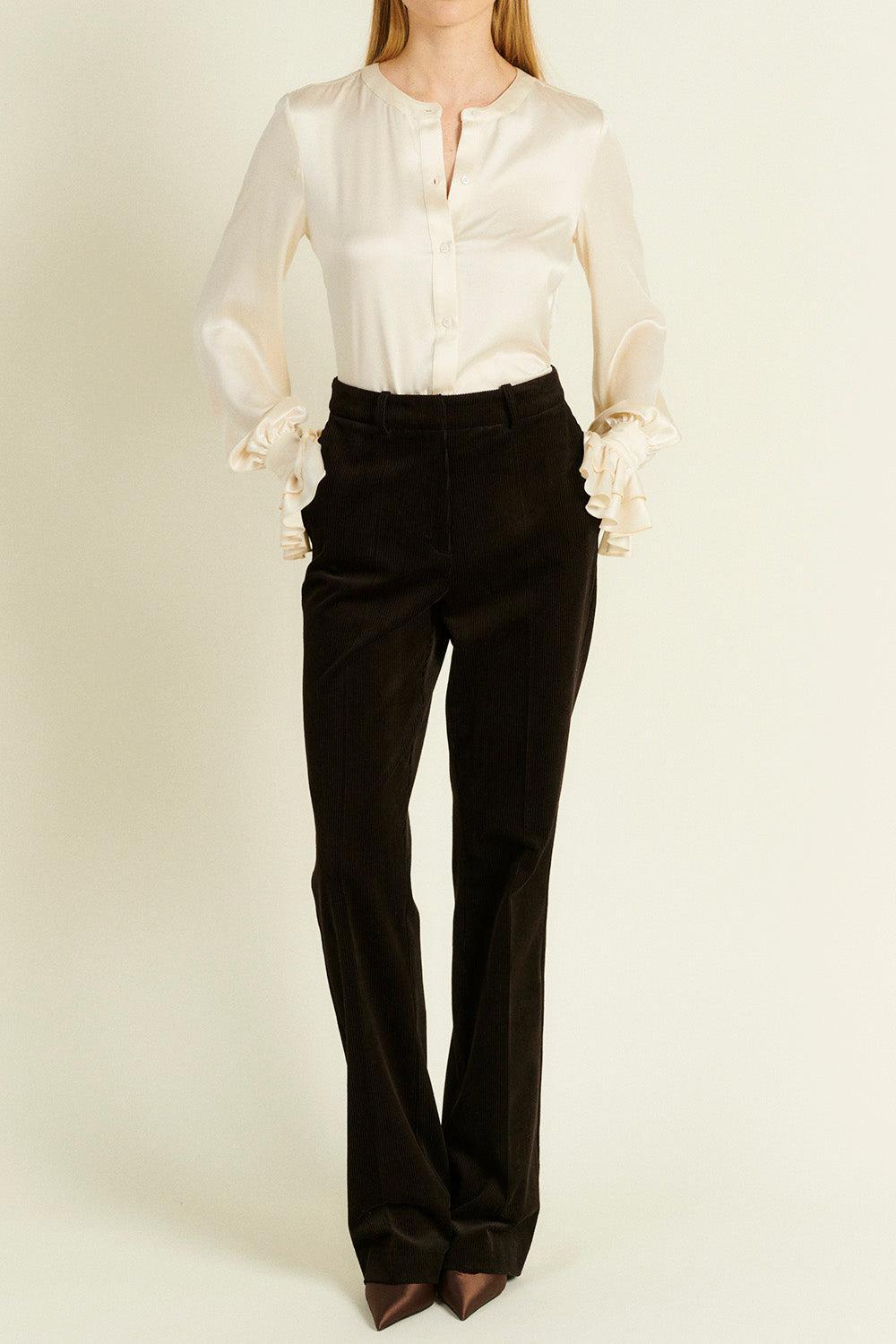  Vanessa Button Blouse-CREAM-34-CLOTHINGTOPBLOUSE-DMN PARIS 