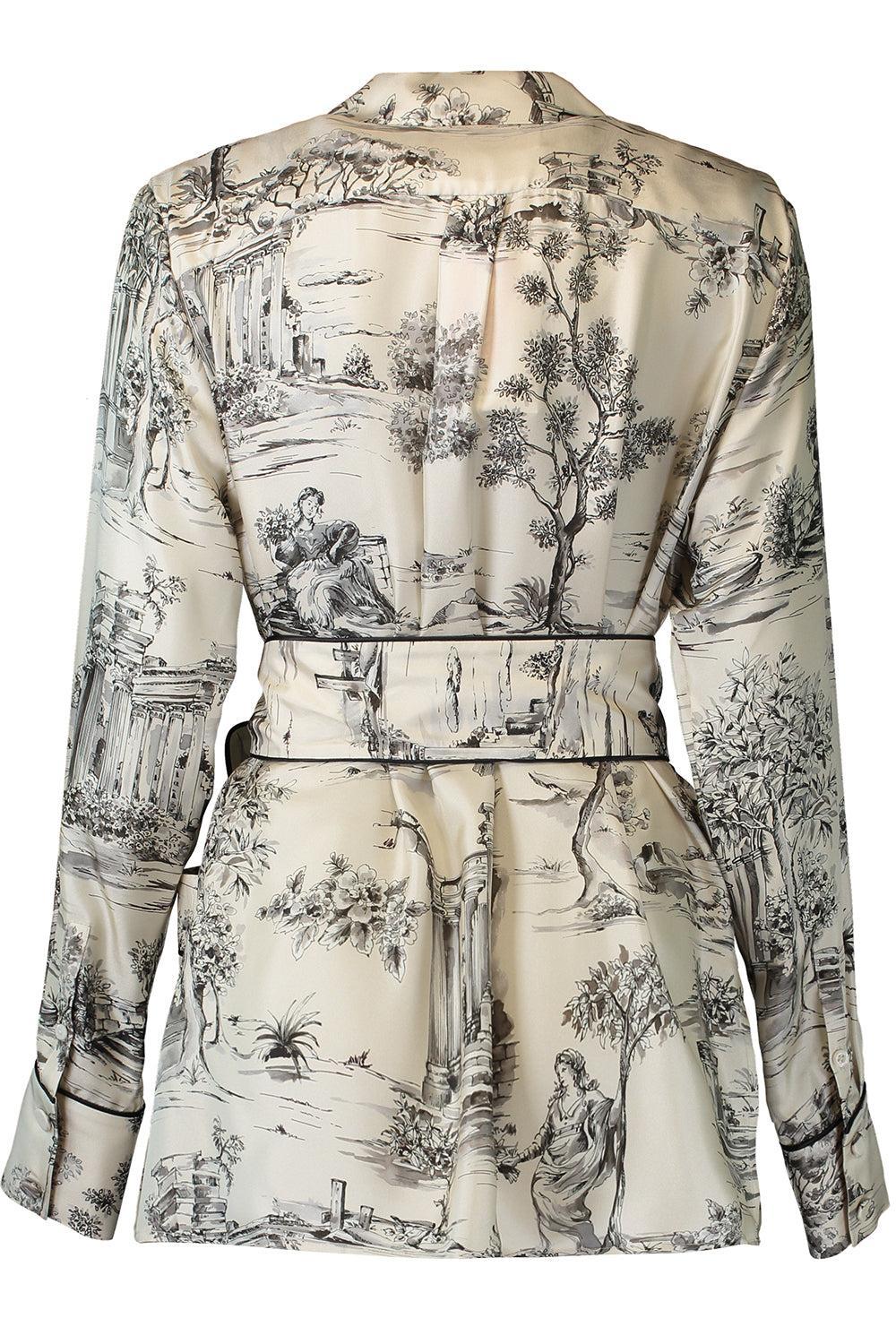  Ava Belt Blouse-NOVELTY-36-CLOTHINGTOPBLOUSE-DMN PARIS 