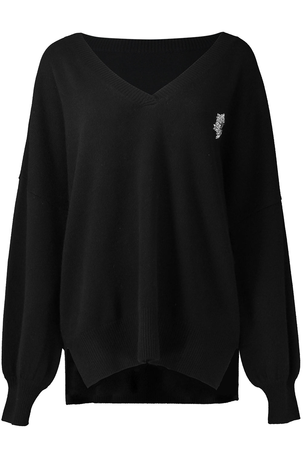  Perle Knit Top-BLACK-1-CLOTHINGTOPSWEATER-DMN PARIS 