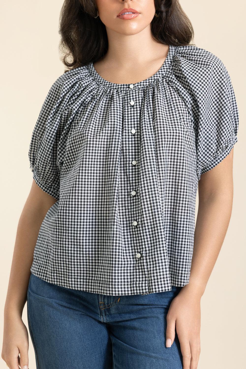 June Top-GEOMETRC-XS-CLOTHINGTOPBLOUSE-DOEN