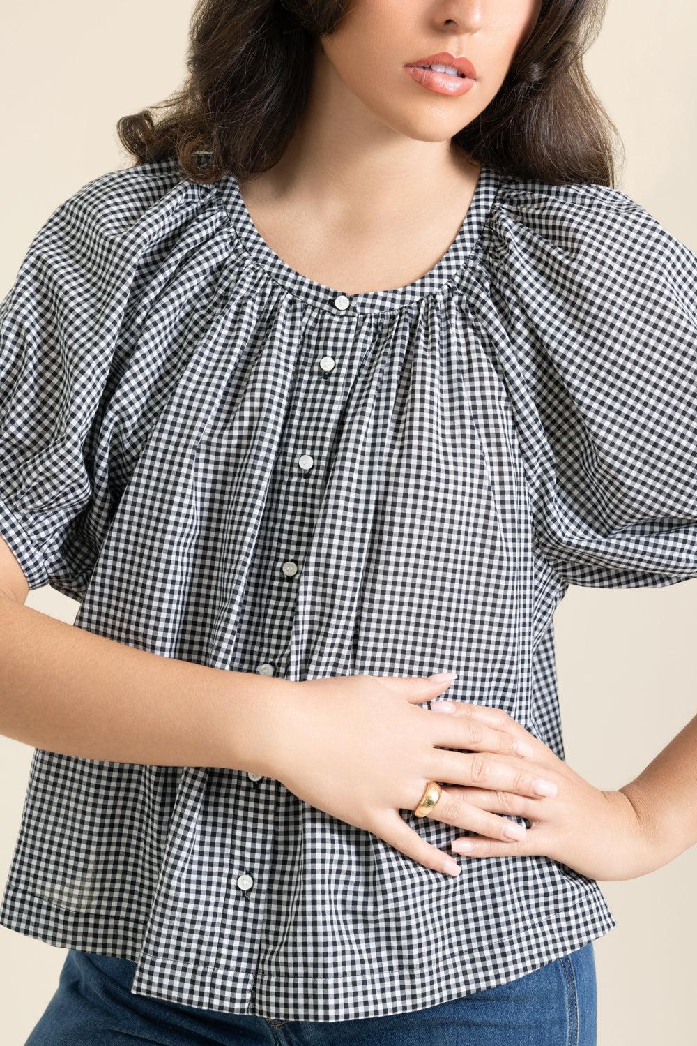 June Top-GEOMETRC-XS-CLOTHINGTOPBLOUSE-DOEN