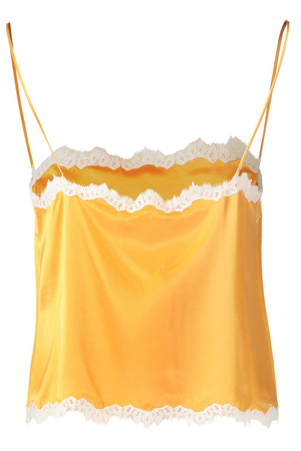 Loure Lace Trim Top-ORANGE-XS-CLOTHINGTOPTANK-DOEN