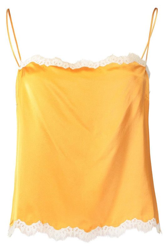 Loure Lace Trim Top-ORANGE-XS-CLOTHINGTOPTANK-DOEN