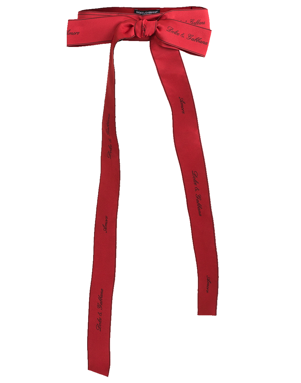 DOLCE & GABBANA-Ribbon Belt-