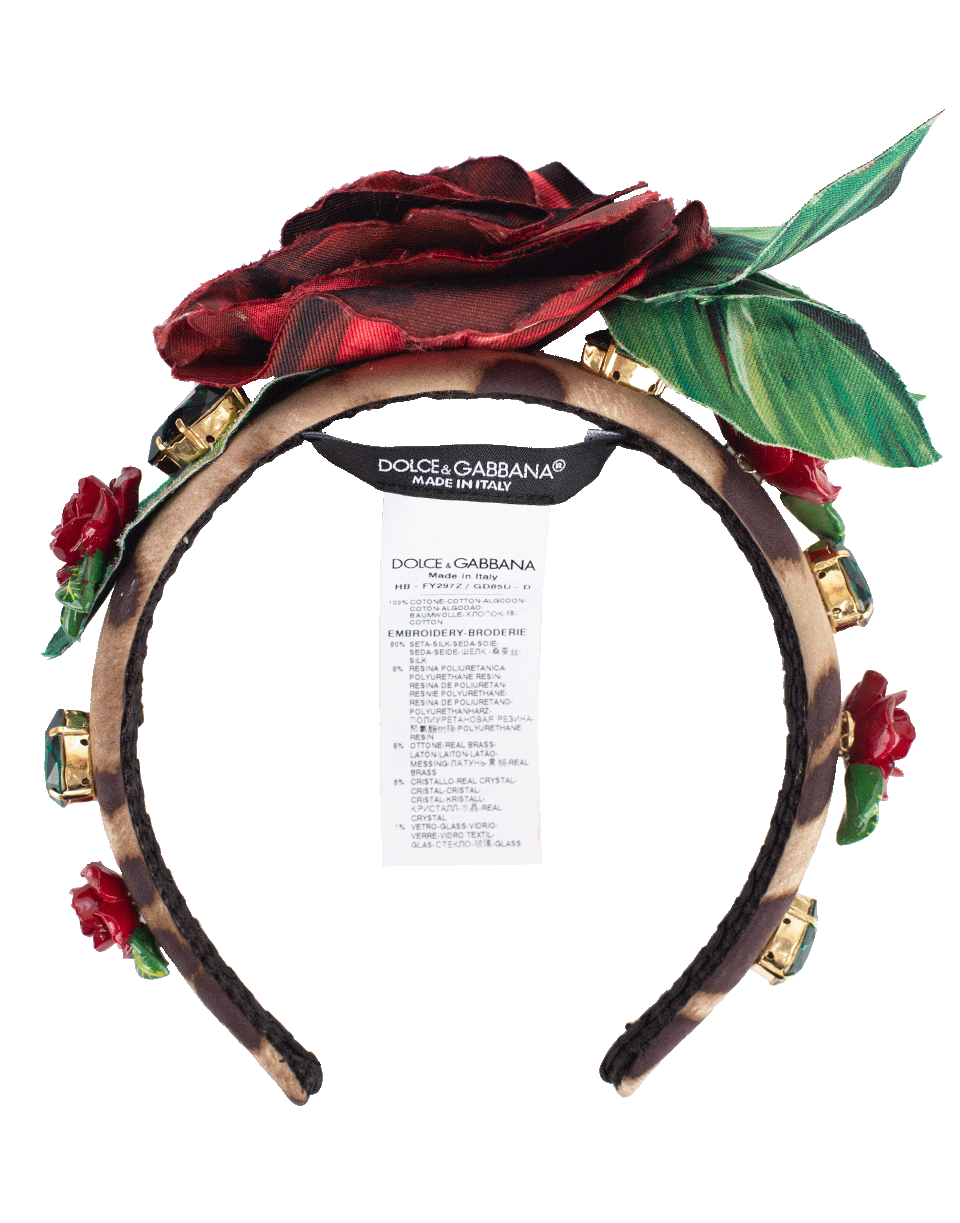 DOLCE & GABBANA-Floral Headband-MULTI