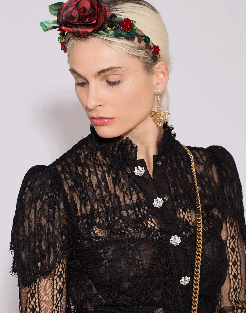 DOLCE & GABBANA-Floral Headband-MULTI
