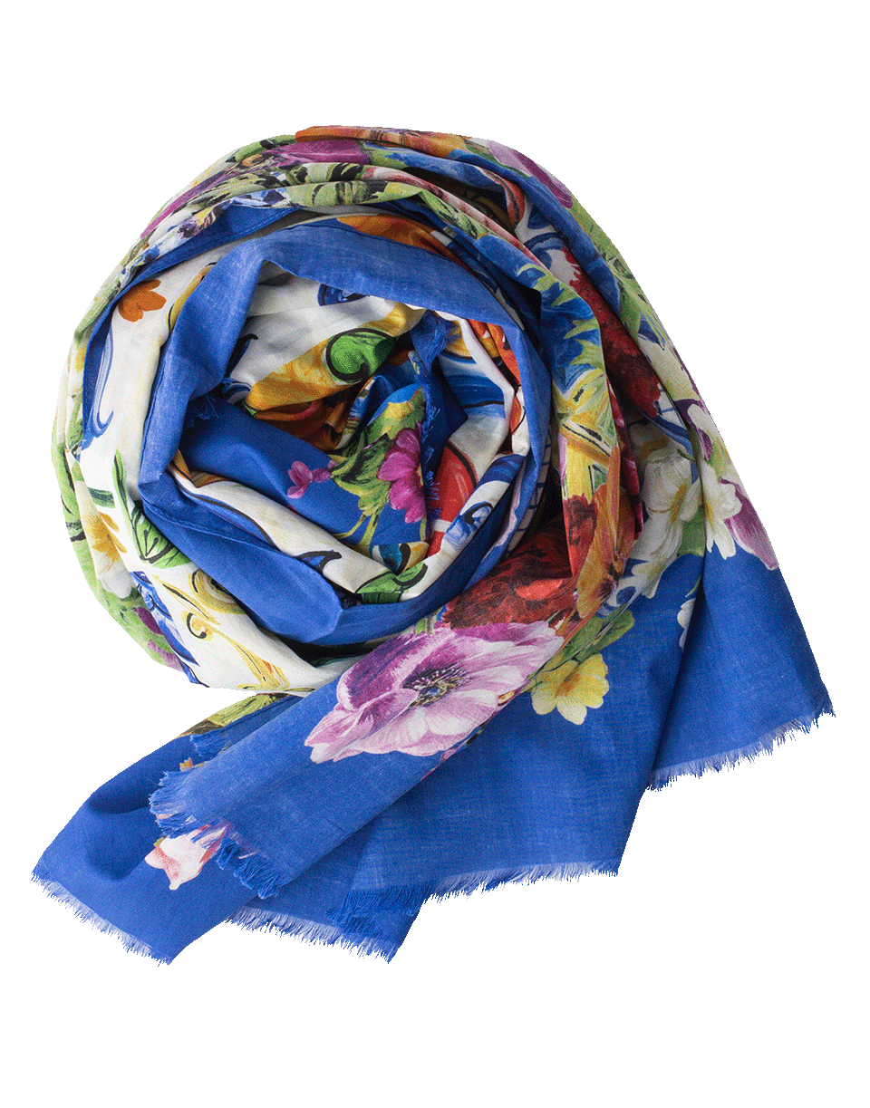 DOLCE & GABBANA-Floral Print Stole-MAIOLICA