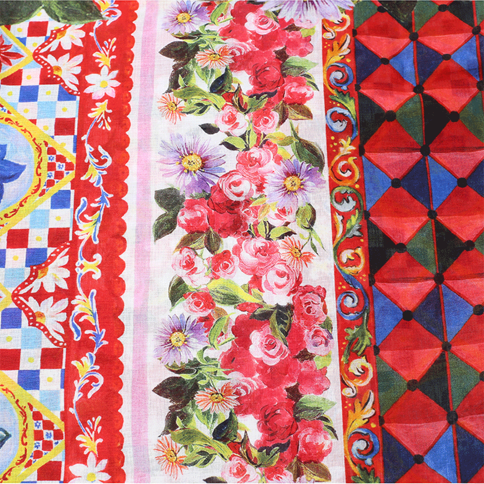 DOLCE & GABBANA-Mamba Printed Scarf-MAMBA