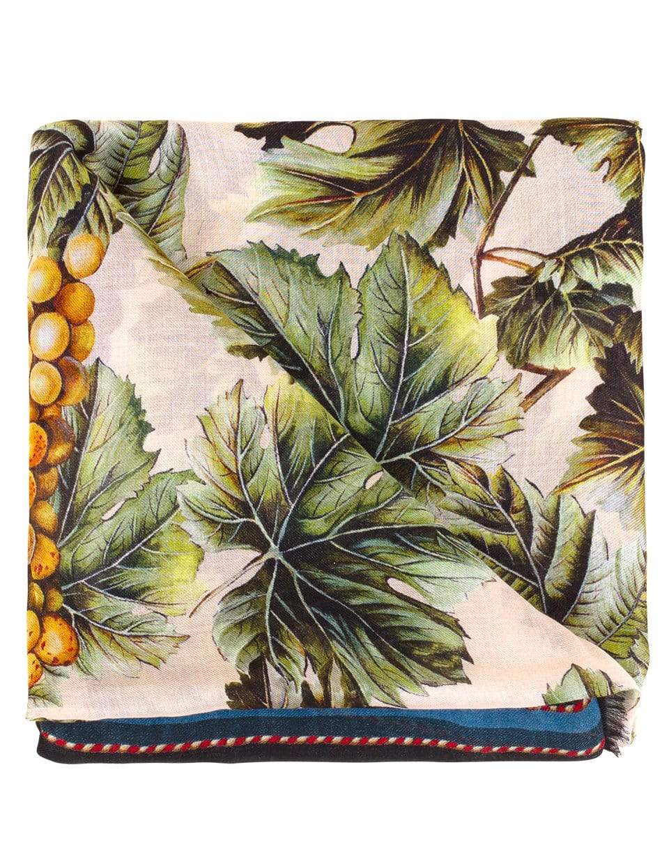 DOLCE & GABBANA-Grape Print Scarf-ROSA