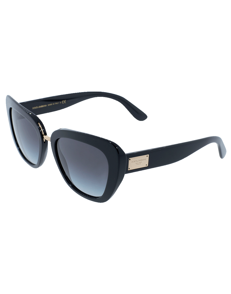 DOLCE & GABBANA-Black Gradient Sunglasses-BLACK