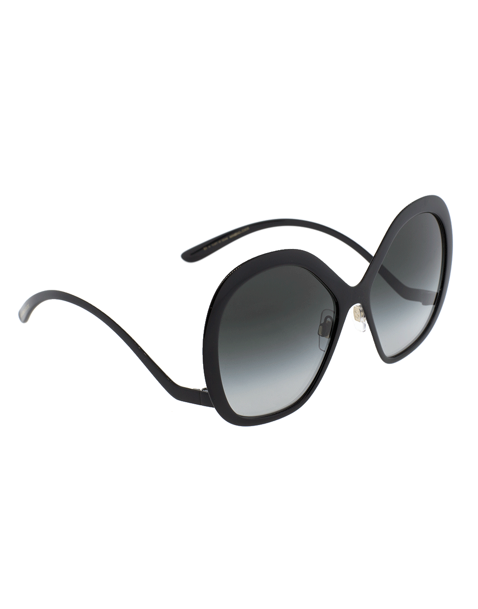 DOLCE & GABBANA-Oversized Frame Sunglasses-BLACK