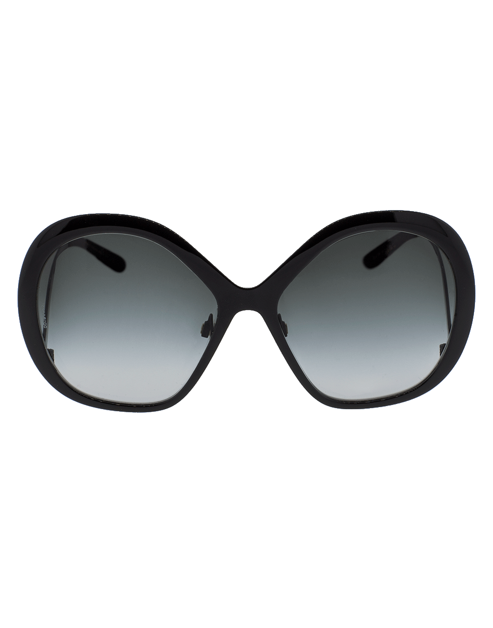 DOLCE & GABBANA-Oversized Frame Sunglasses-BLACK