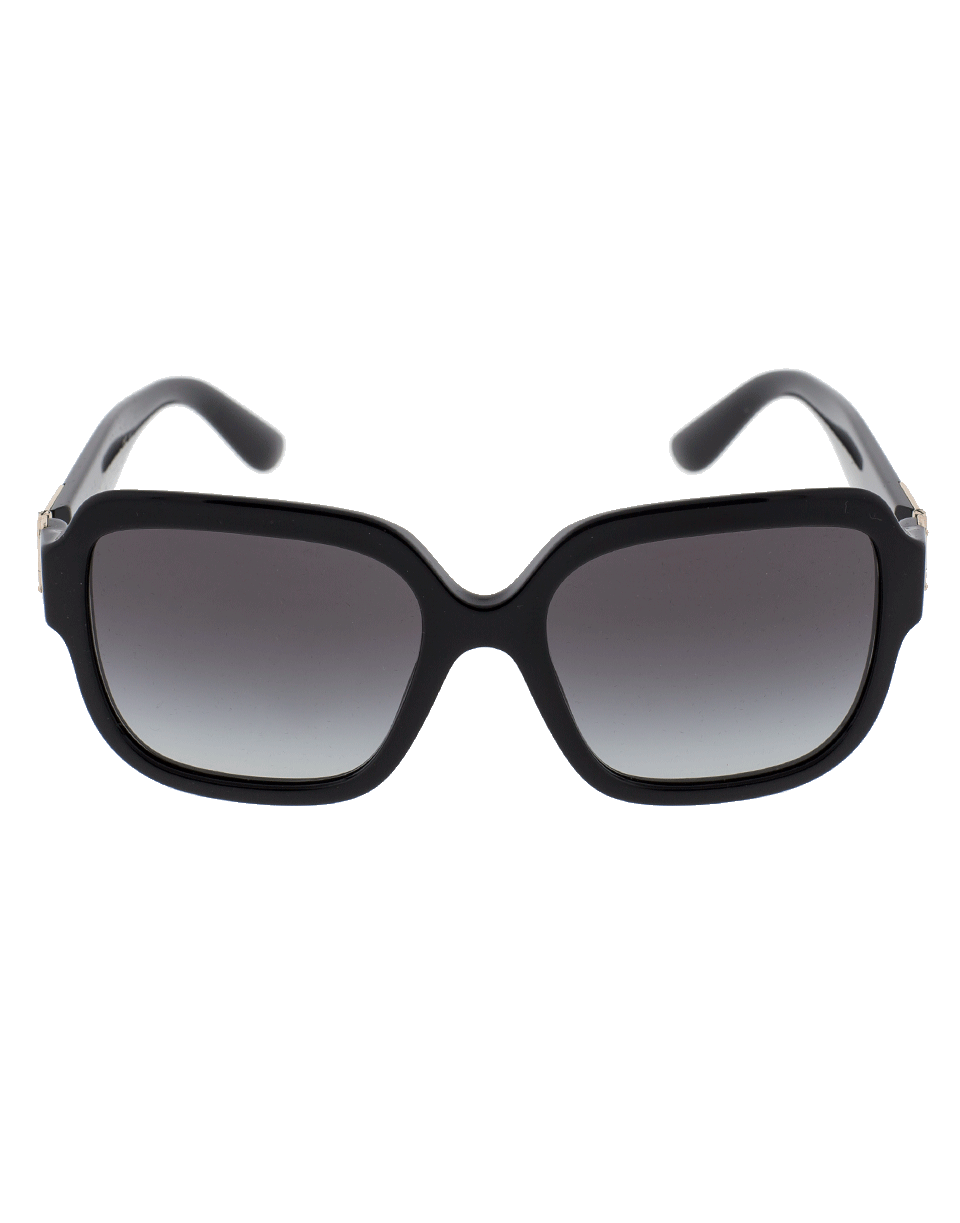 DOLCE & GABBANA-Square Frame Sunglasses-BLACK