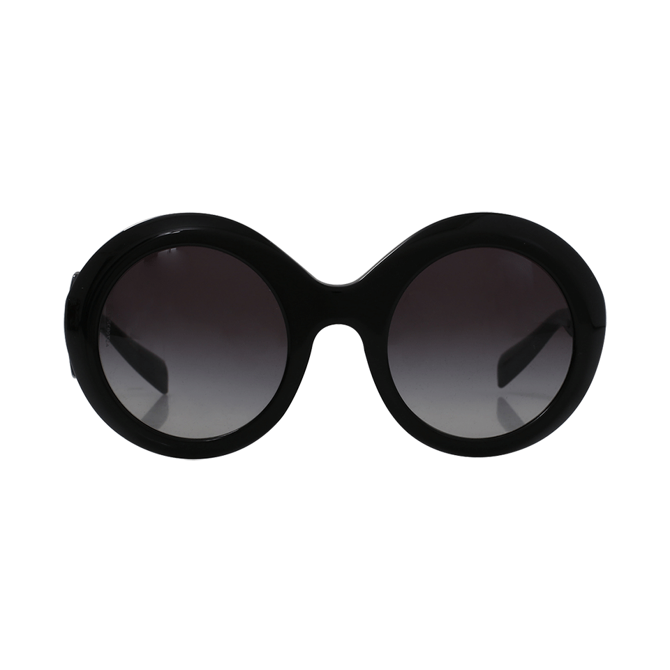DOLCE & GABBANA-Round Sunglasses-BLCK/GREY