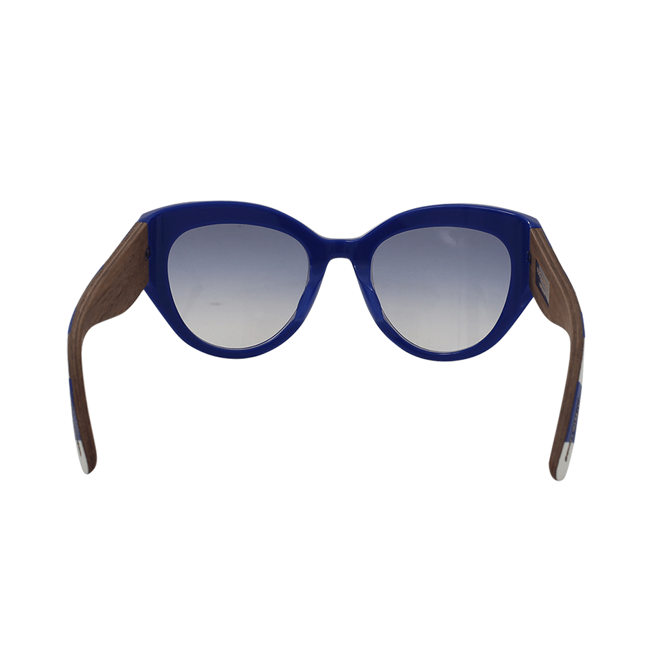 DOLCE & GABBANA-Printed Sunglasses-BLUE