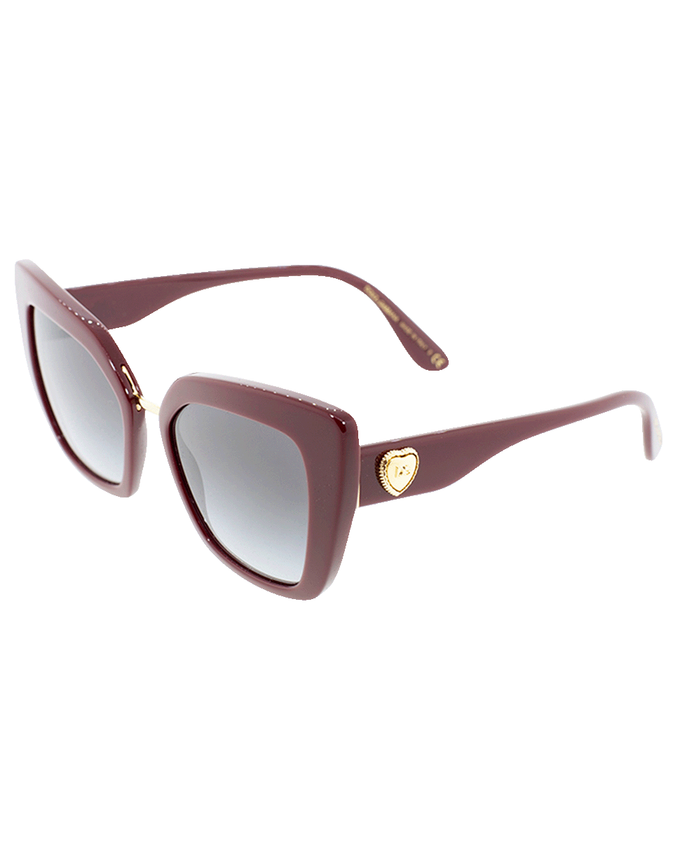 DOLCE & GABBANA-Bordeaux Devotion Sunglasses-BORDEAUX