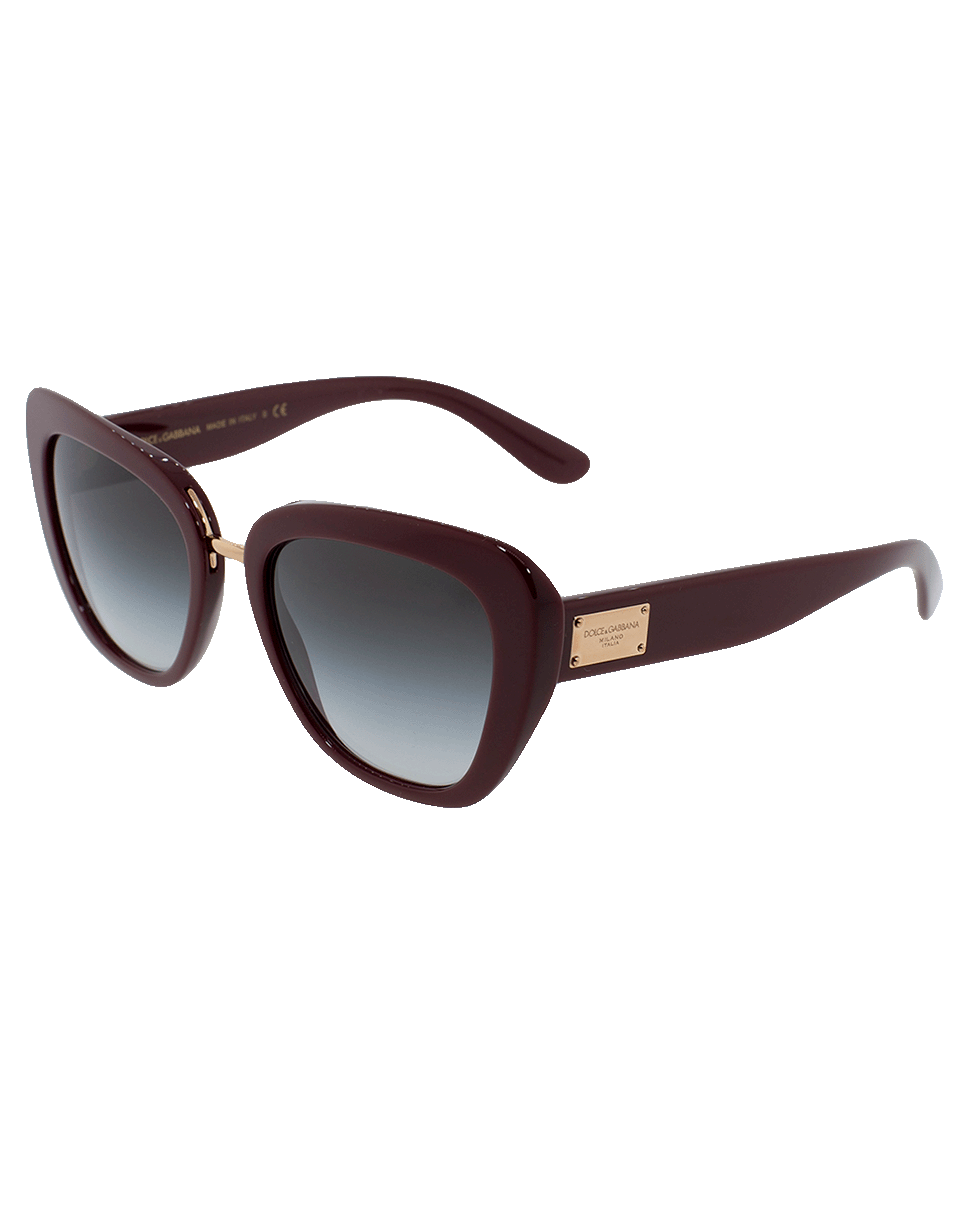 DOLCE & GABBANA-Gradient Sunglasses-BORD/GRY