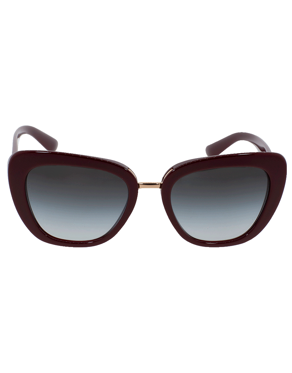 DOLCE & GABBANA-Gradient Sunglasses-BORD/GRY