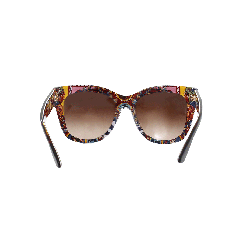 DOLCE & GABBANA-Havana Sunglasses-BROWN