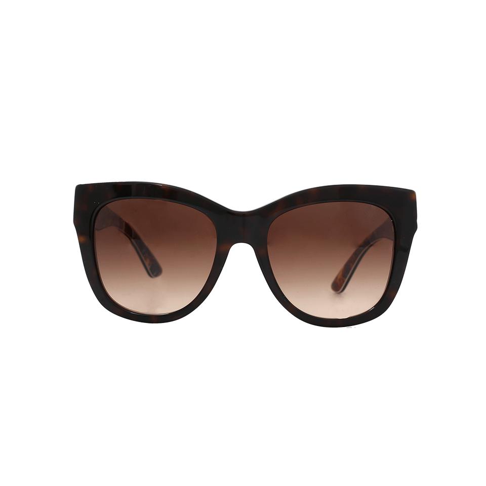 DOLCE & GABBANA-Havana Sunglasses-BROWN