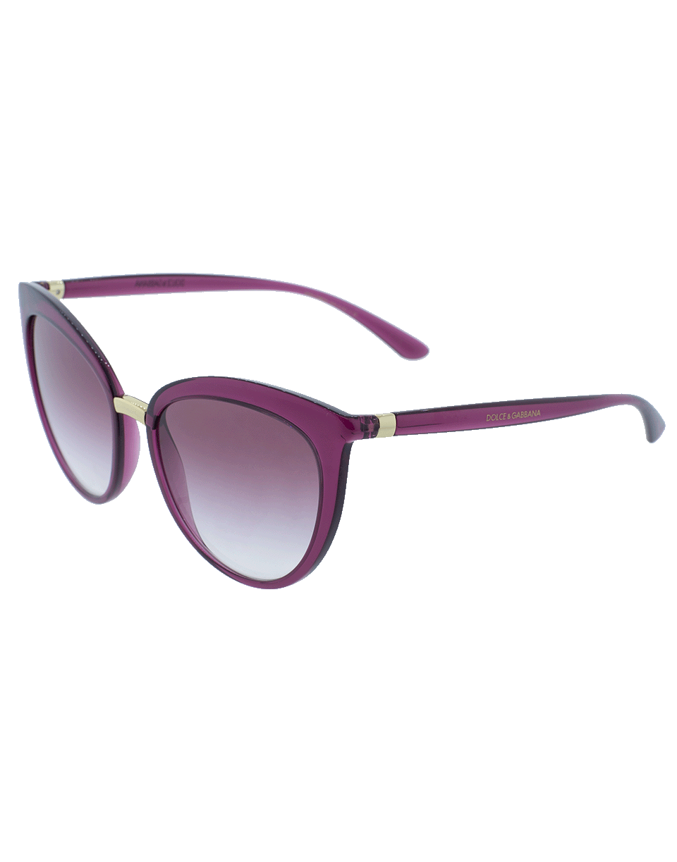 DOLCE & GABBANA-Transparent Sunglasses-CHERRY