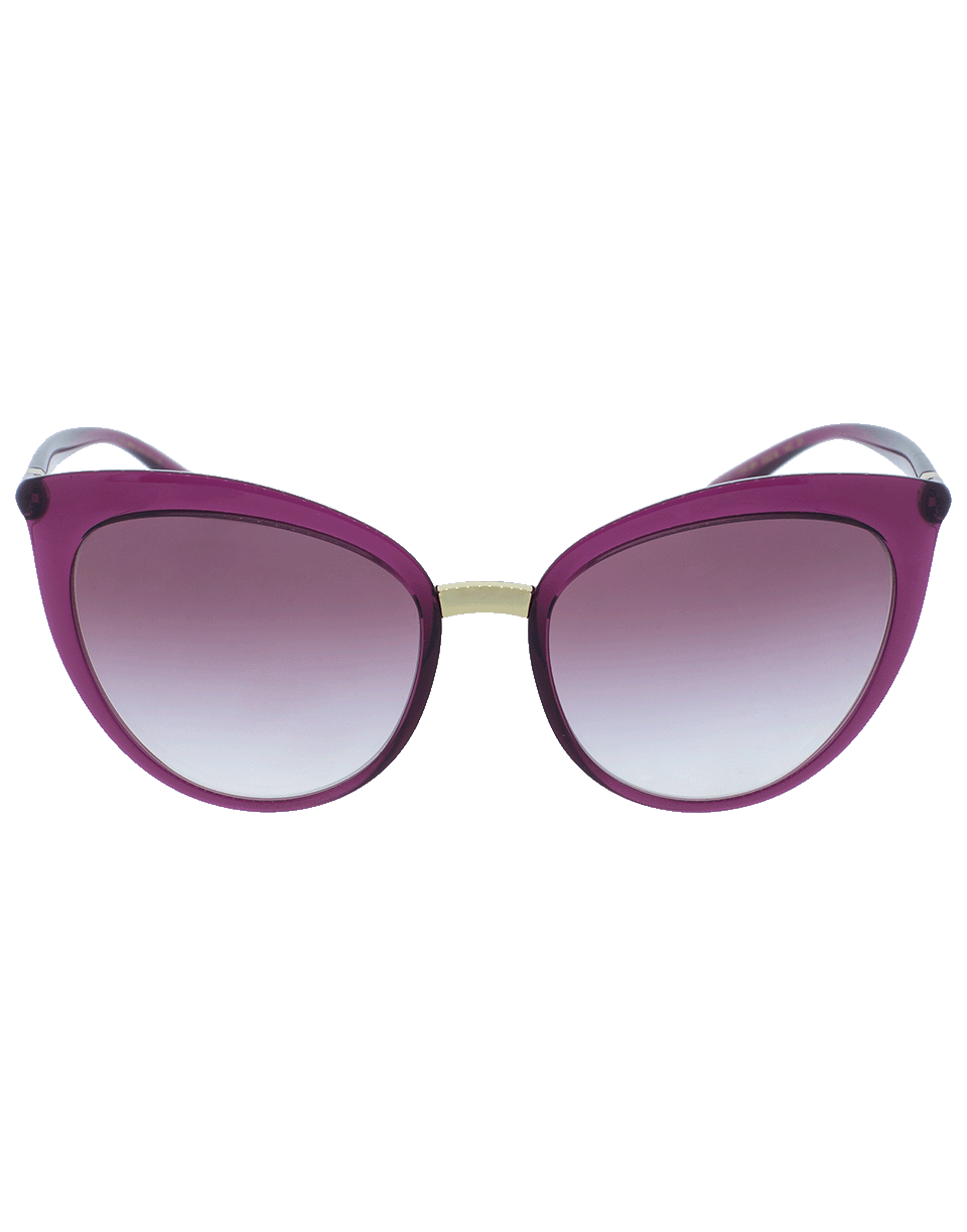 DOLCE & GABBANA-Transparent Sunglasses-CHERRY