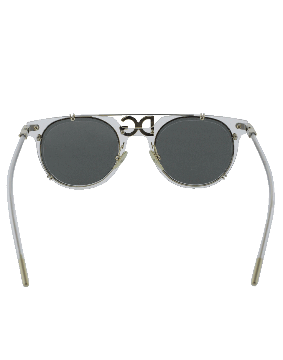 DOLCE & GABBANA-Gold Frame Sunglasses-CLEAR