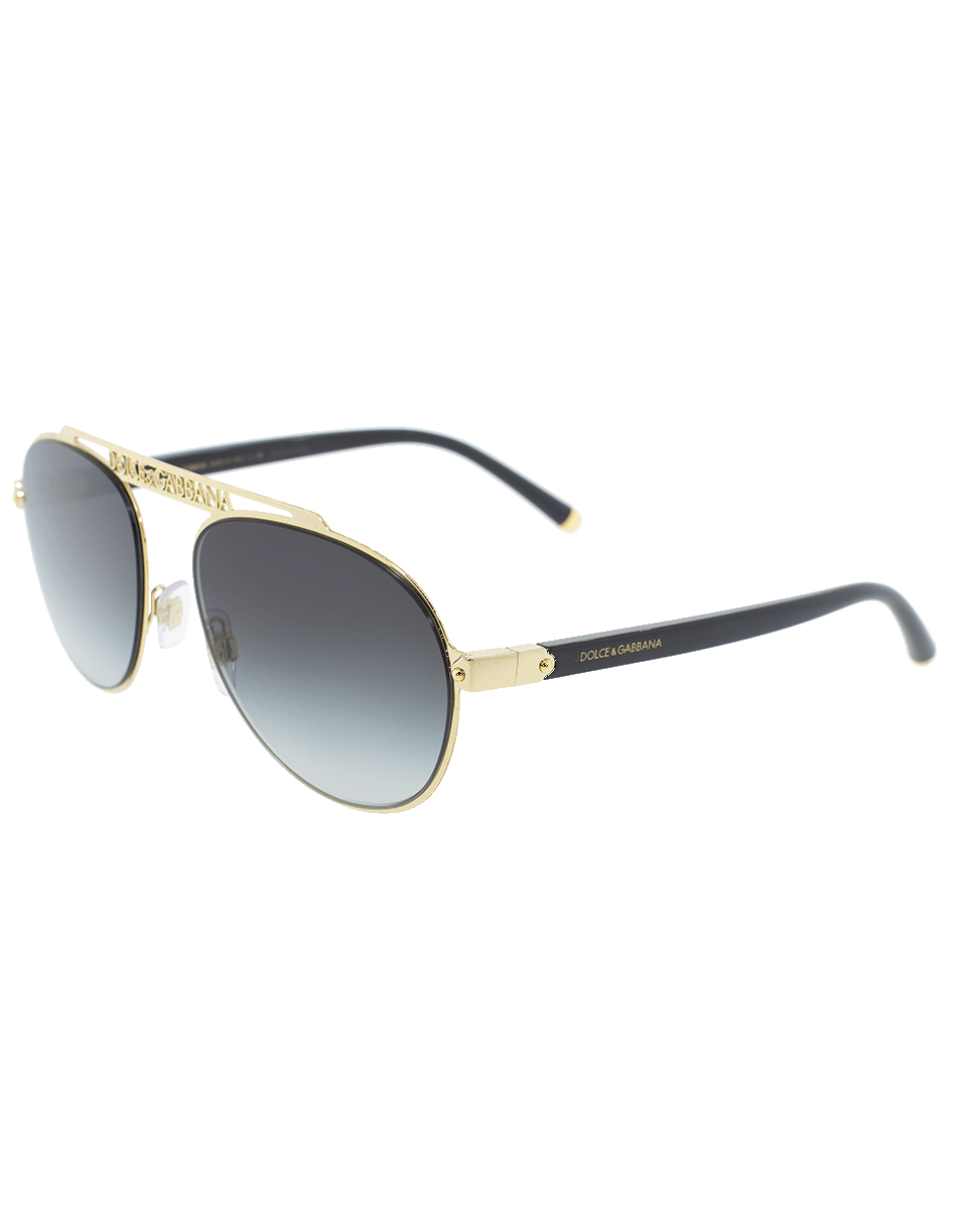 DOLCE & GABBANA-Aviator Sunglasses-GOLD