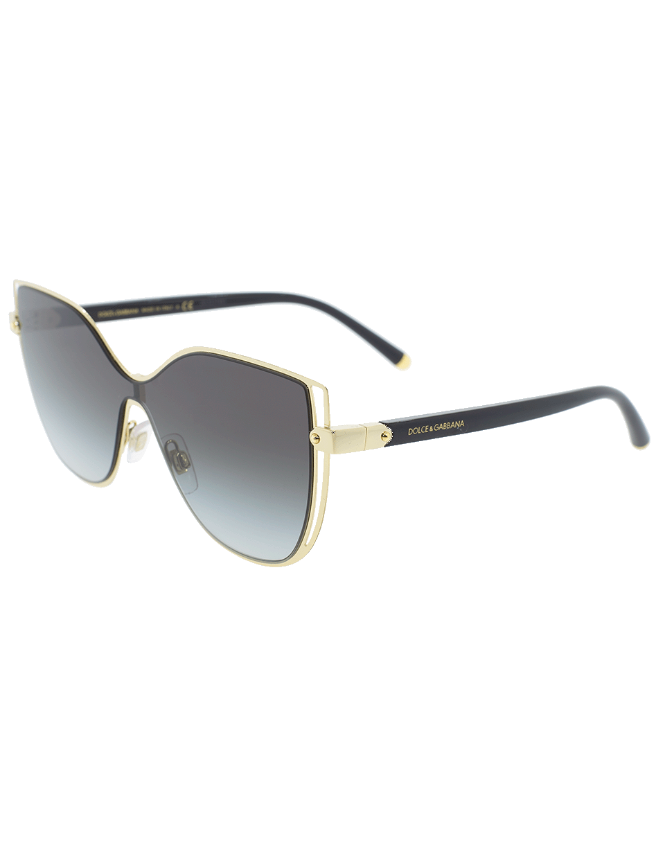 DOLCE & GABBANA-Shield Sunglasses-GOLD