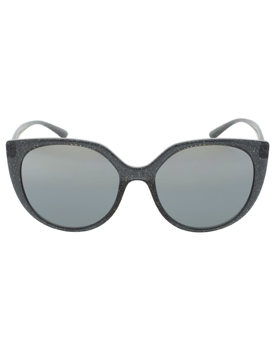 DOLCE & GABBANA-Glitter Sunglasses-GREY