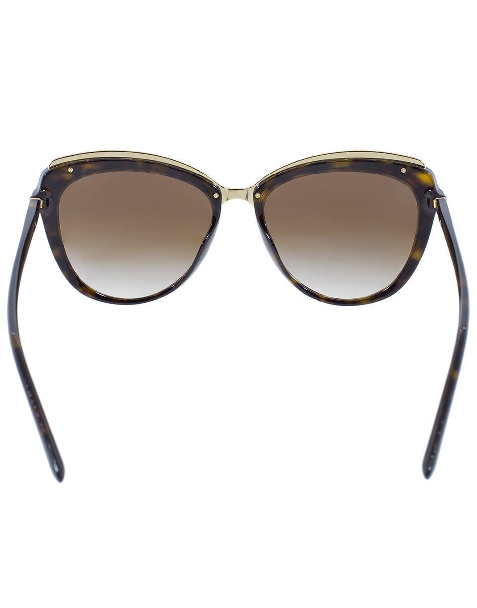 DOLCE & GABBANA-Havana Cat Eye Sunglasses-HAVANA
