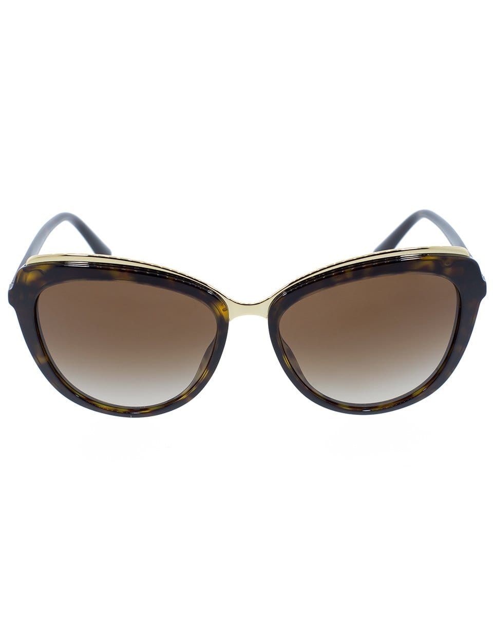 DOLCE & GABBANA-Havana Cat Eye Sunglasses-HAVANA