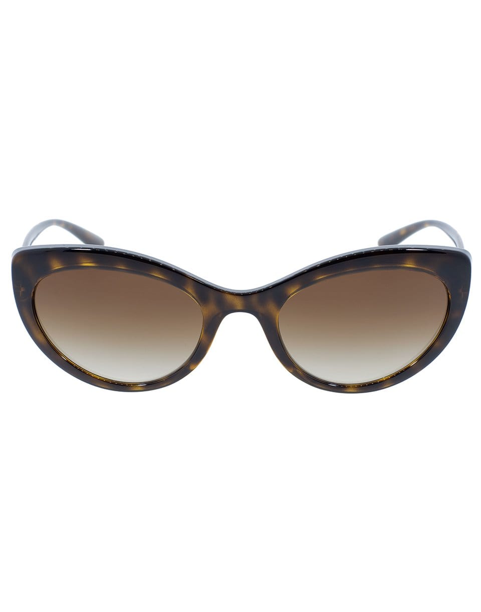 DOLCE & GABBANA-Havana Slim Cat Eye Sunglasses-HAVANA