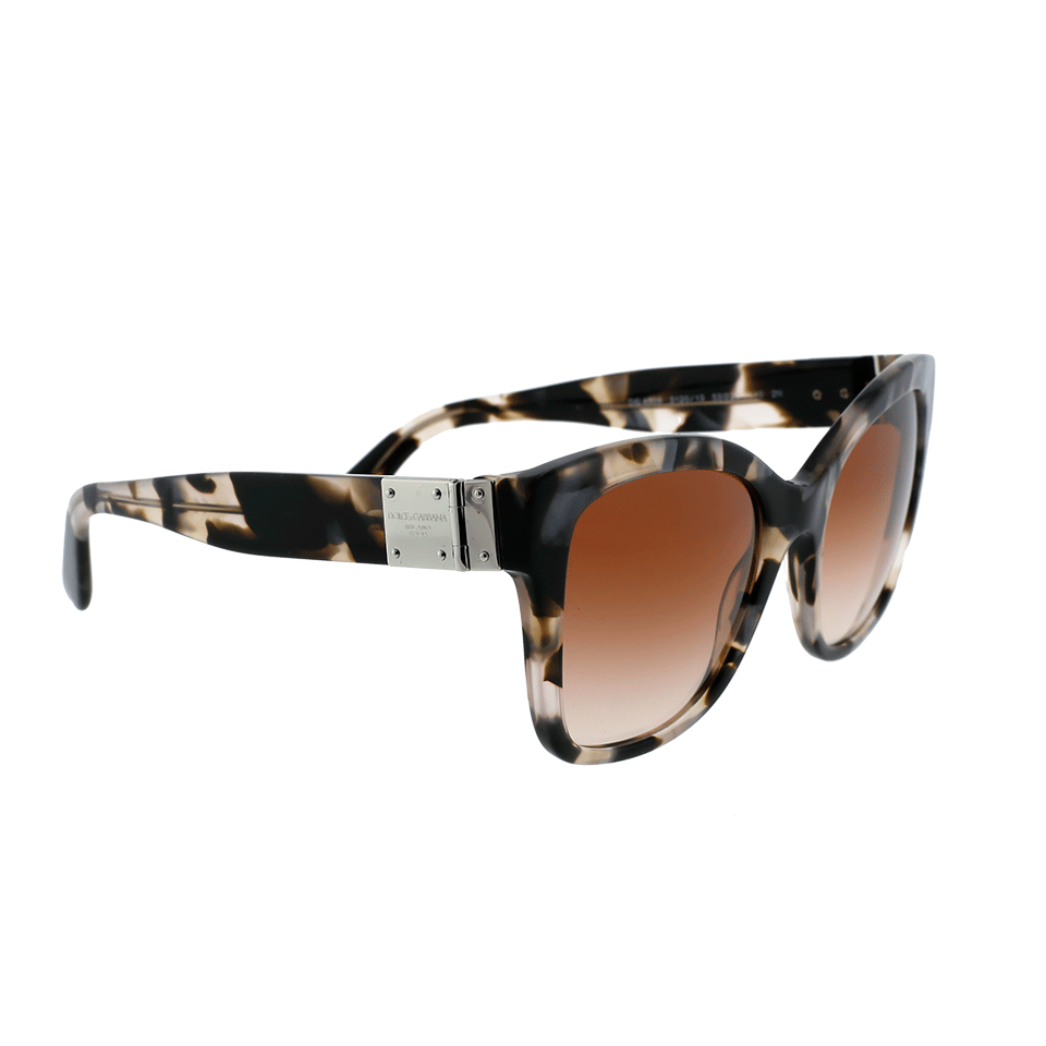 DOLCE & GABBANA-Pearl Grey Havana Sunglasses-HAVANA