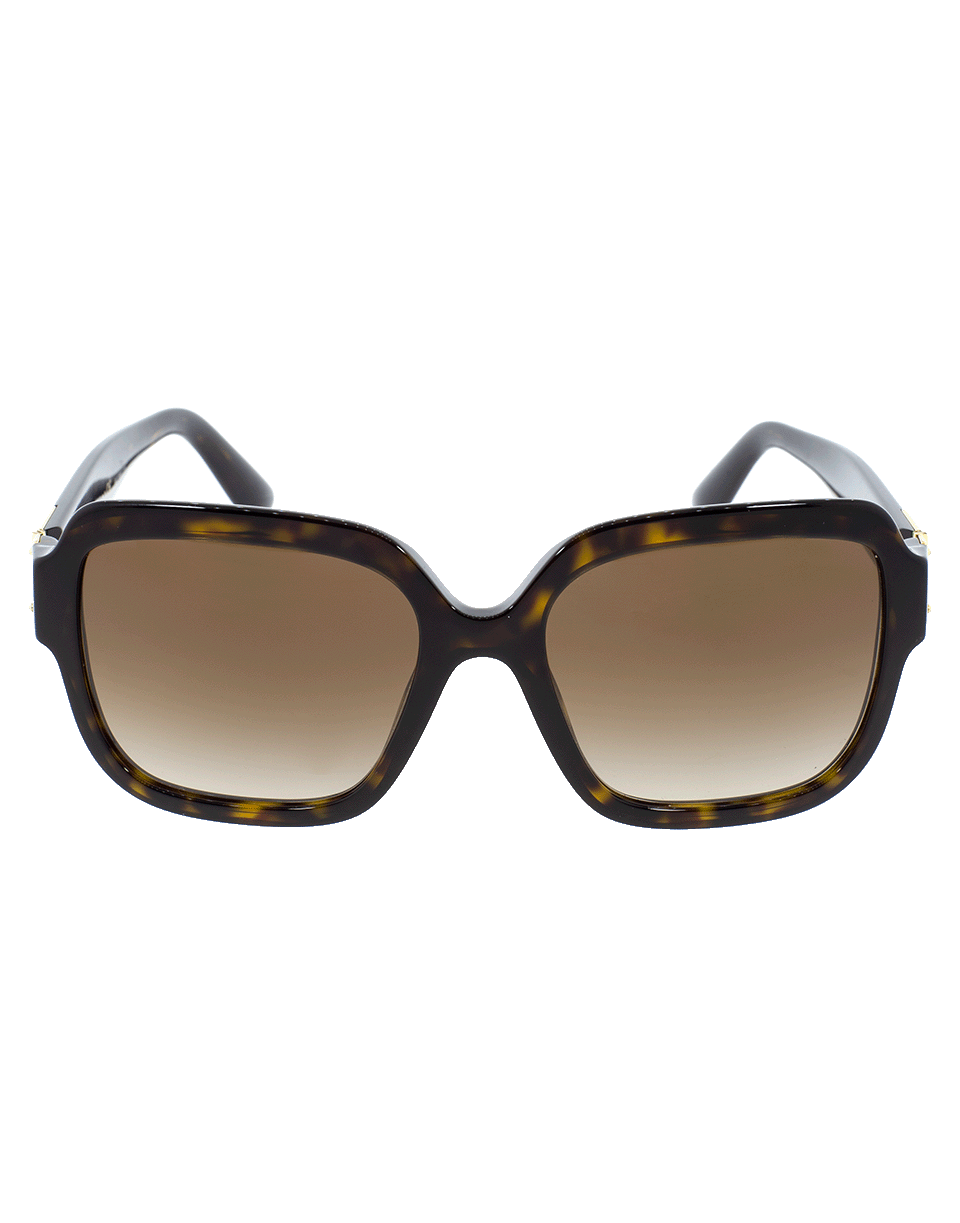 DOLCE & GABBANA-Square Sunglasses-HAVANA