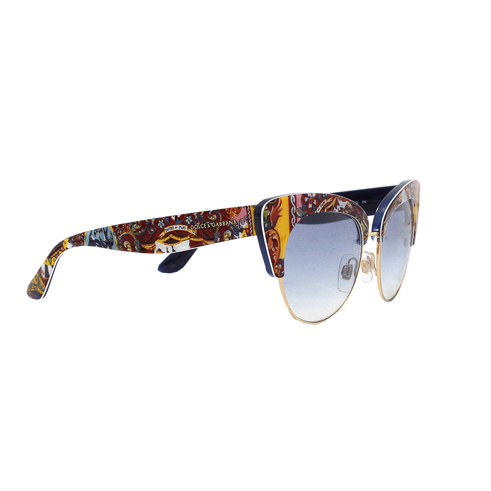 DOLCE & GABBANA-Cateye Sunglasses-LGHTBRWN