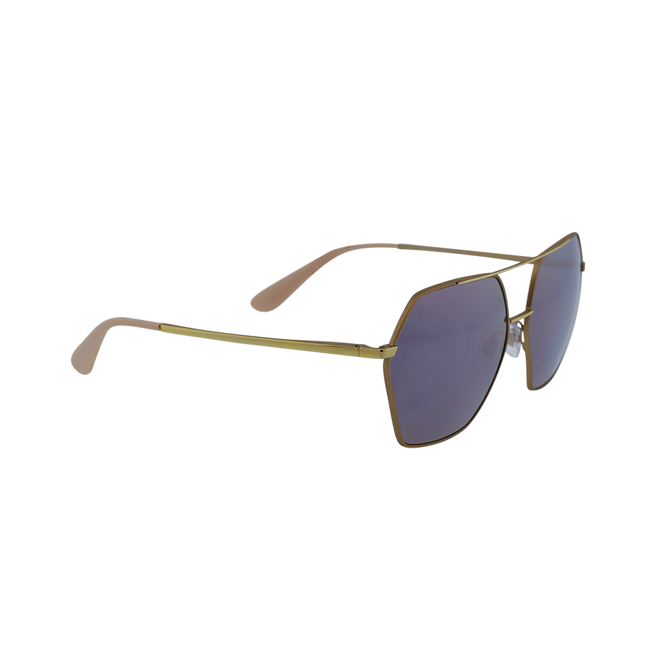 DOLCE & GABBANA-Double Bridge Hexagonal Sunglasses-MATTEPNK