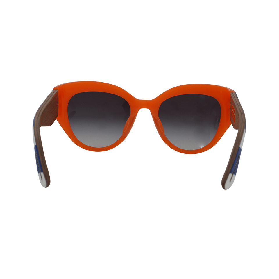 DOLCE & GABBANA-Printed Sunglasses-ORANGE