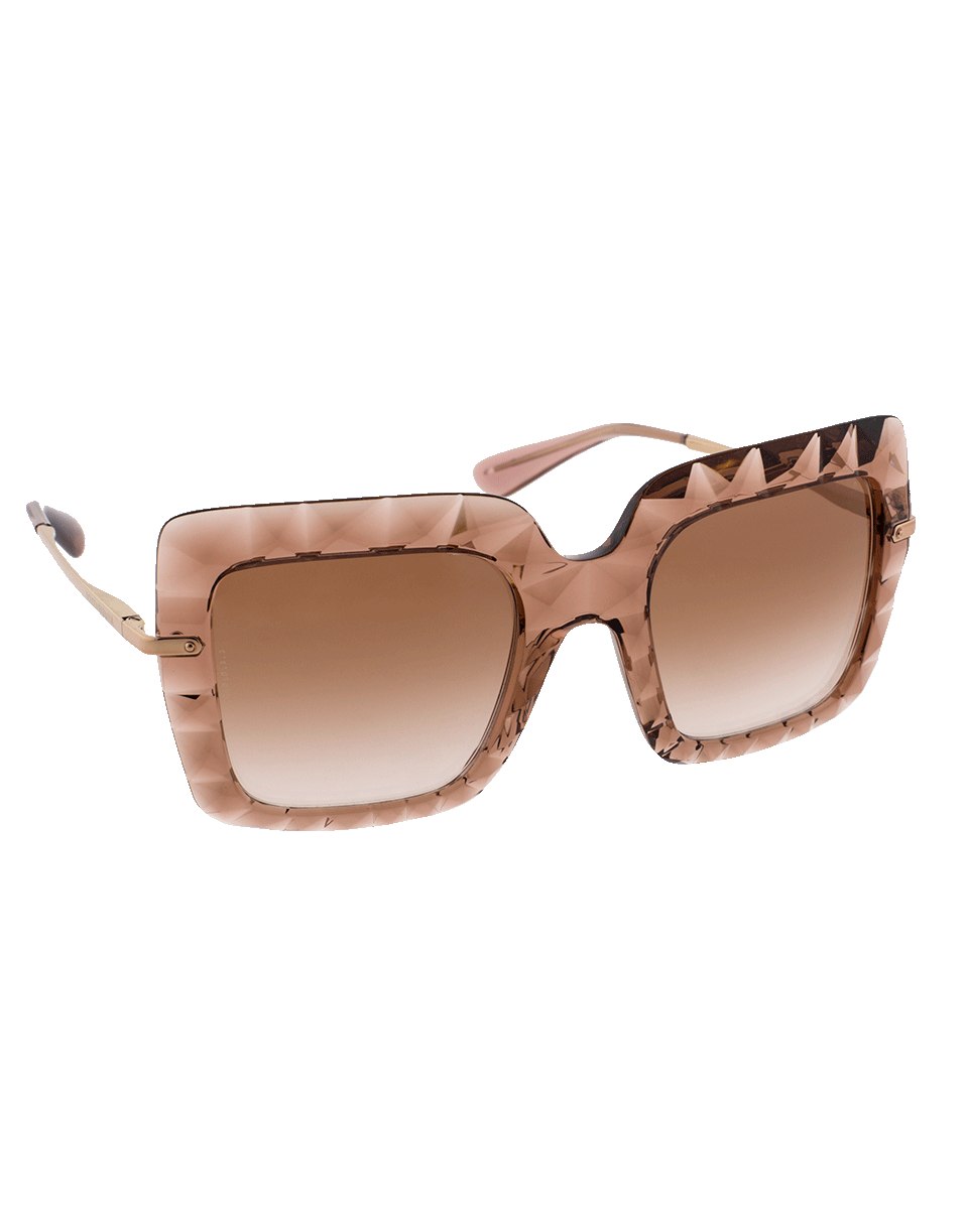 DOLCE & GABBANA-Square Frame Sunglasses-PINK