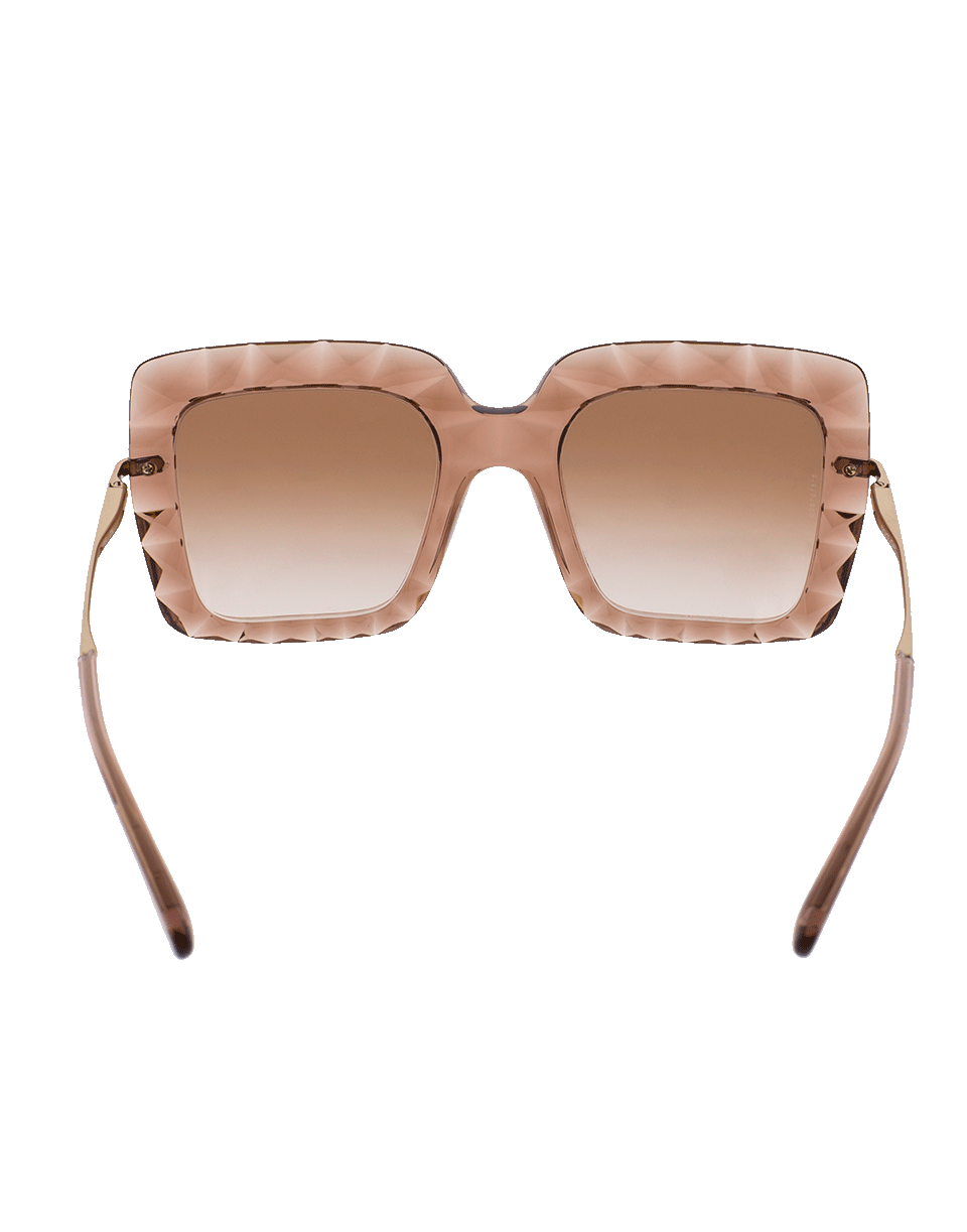 DOLCE & GABBANA-Square Frame Sunglasses-PINK
