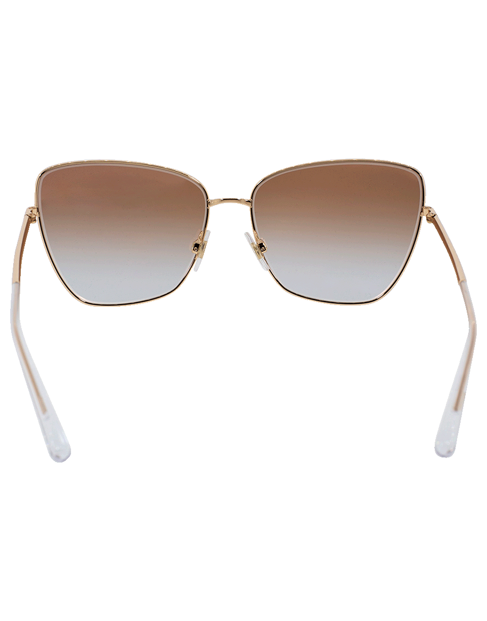 DOLCE & GABBANA-Metal Frame Sunglasses-PINKGOLD