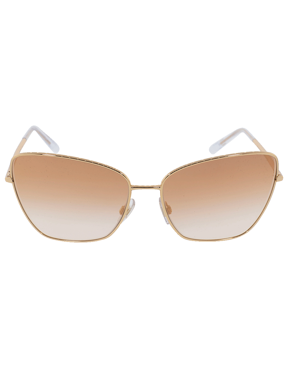 DOLCE & GABBANA-Metal Frame Sunglasses-PINKGOLD