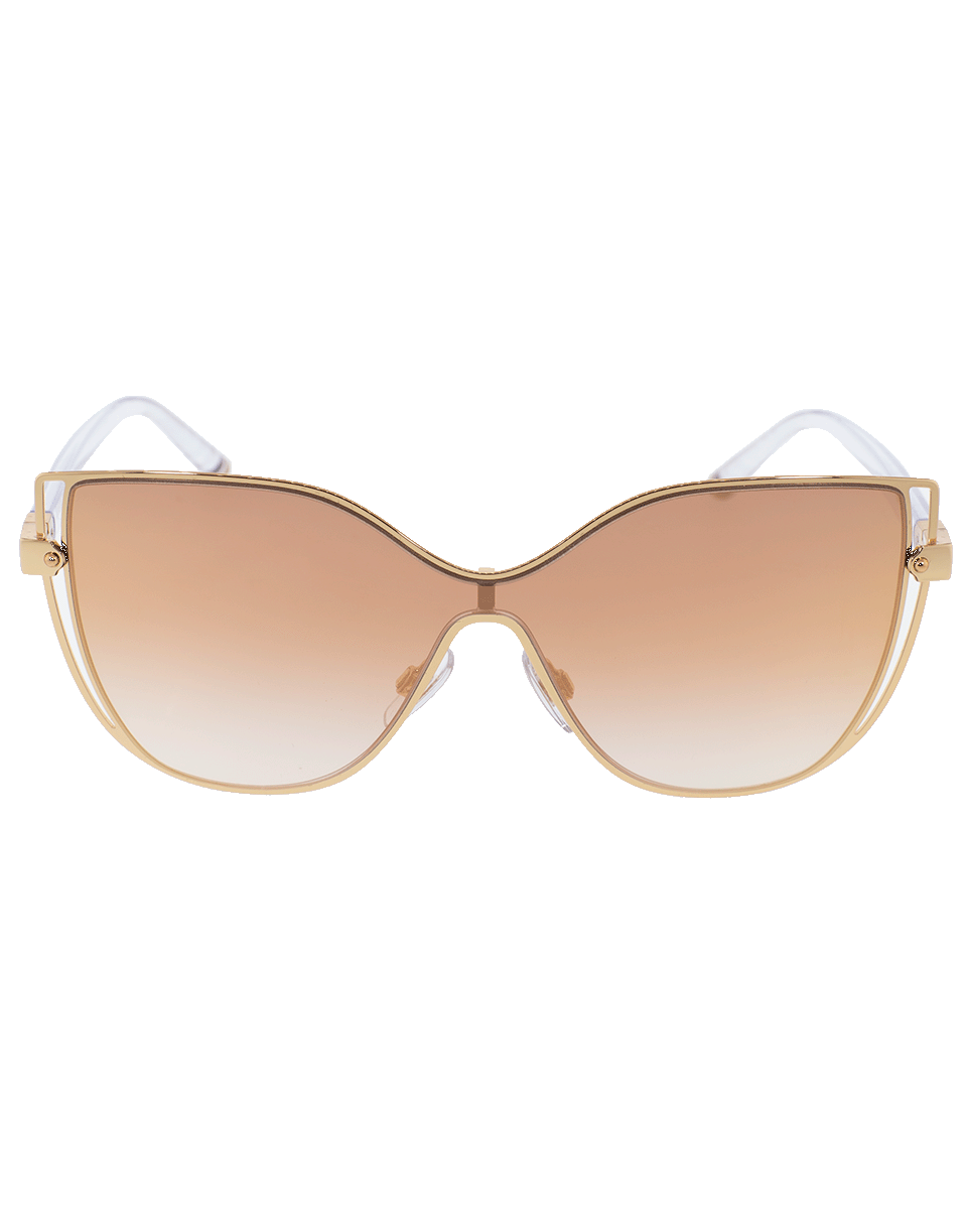 DOLCE & GABBANA-Shield Sunglasses-PNK/GLD