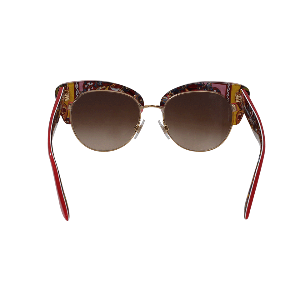 DOLCE & GABBANA-Cat Eye Sunglasses-RED