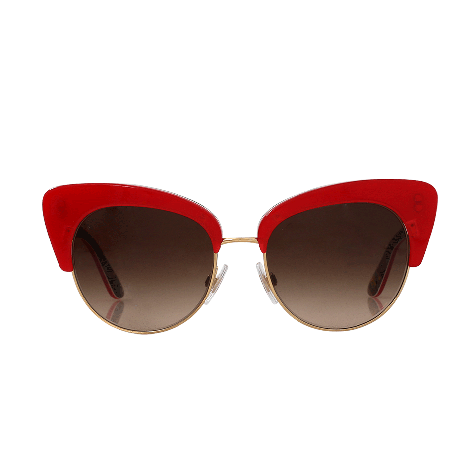 DOLCE & GABBANA-Cat Eye Sunglasses-RED
