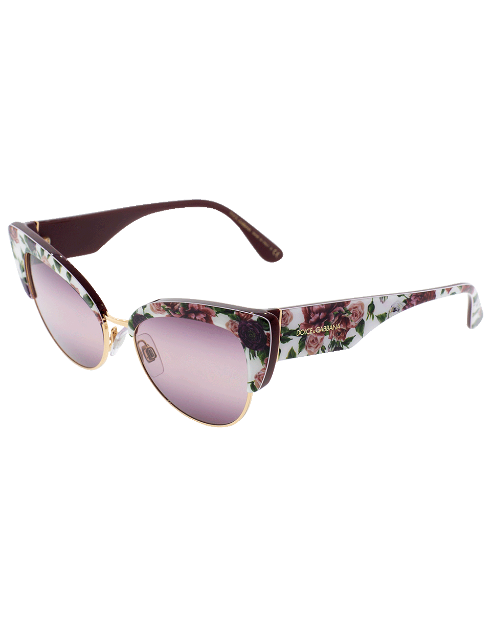 DOLCE & GABBANA-Cat Eye Sunglasses-RG/PEONY