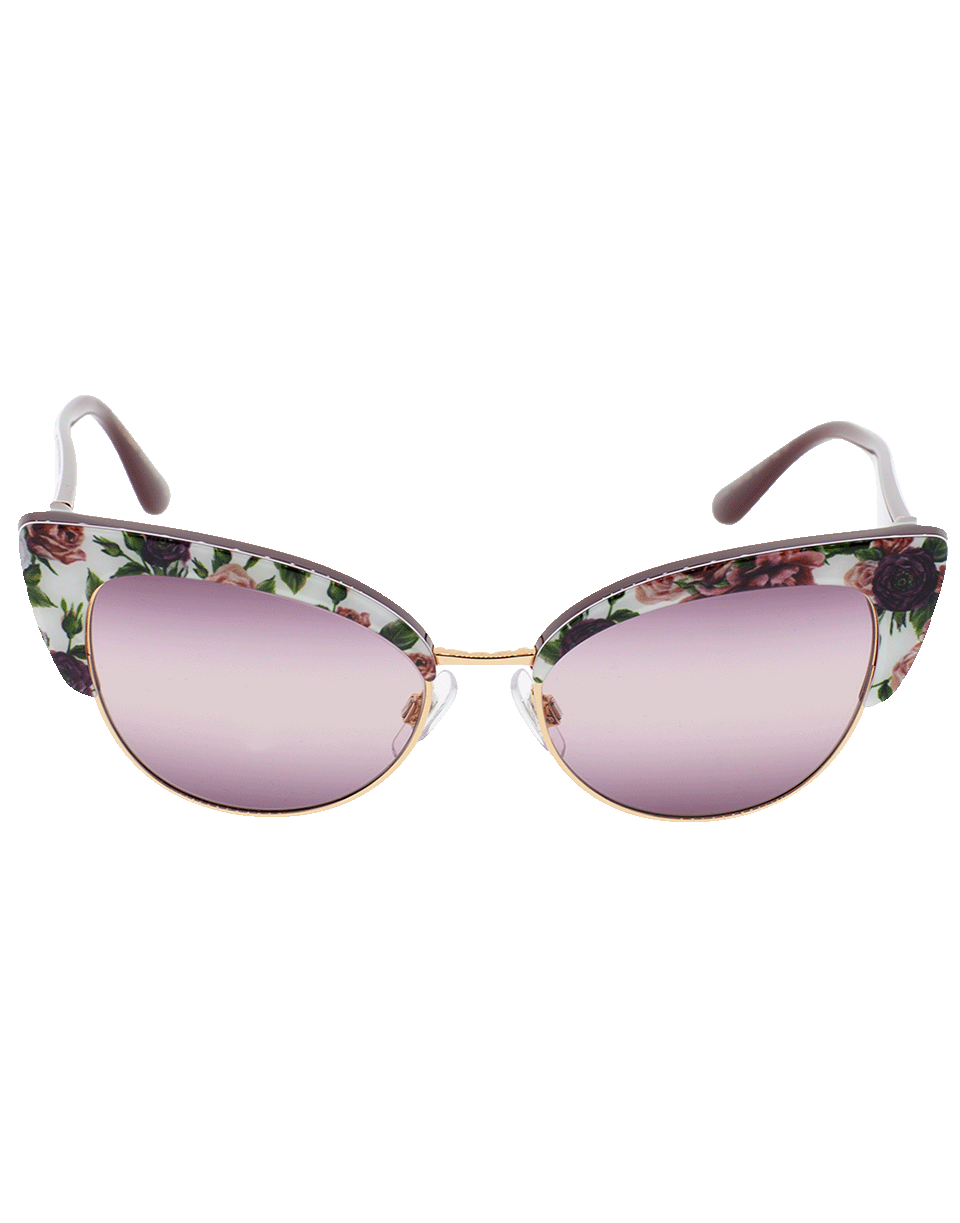 DOLCE & GABBANA-Cat Eye Sunglasses-RG/PEONY