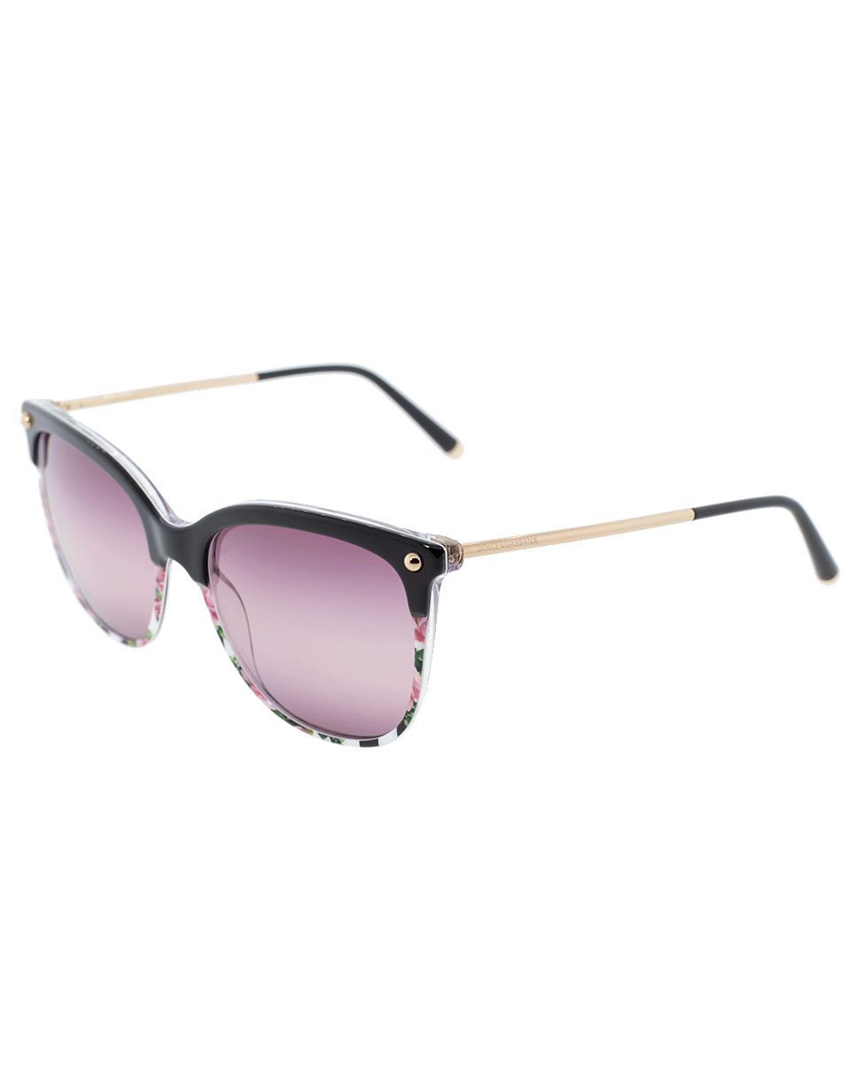 DOLCE & GABBANA-Rose Print Sunglasses-ROSE