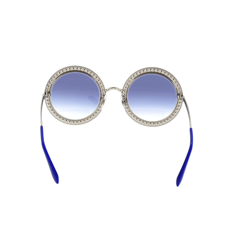 DOLCE & GABBANA-Ombre Crystal Sunglasses-SLVR/BLU