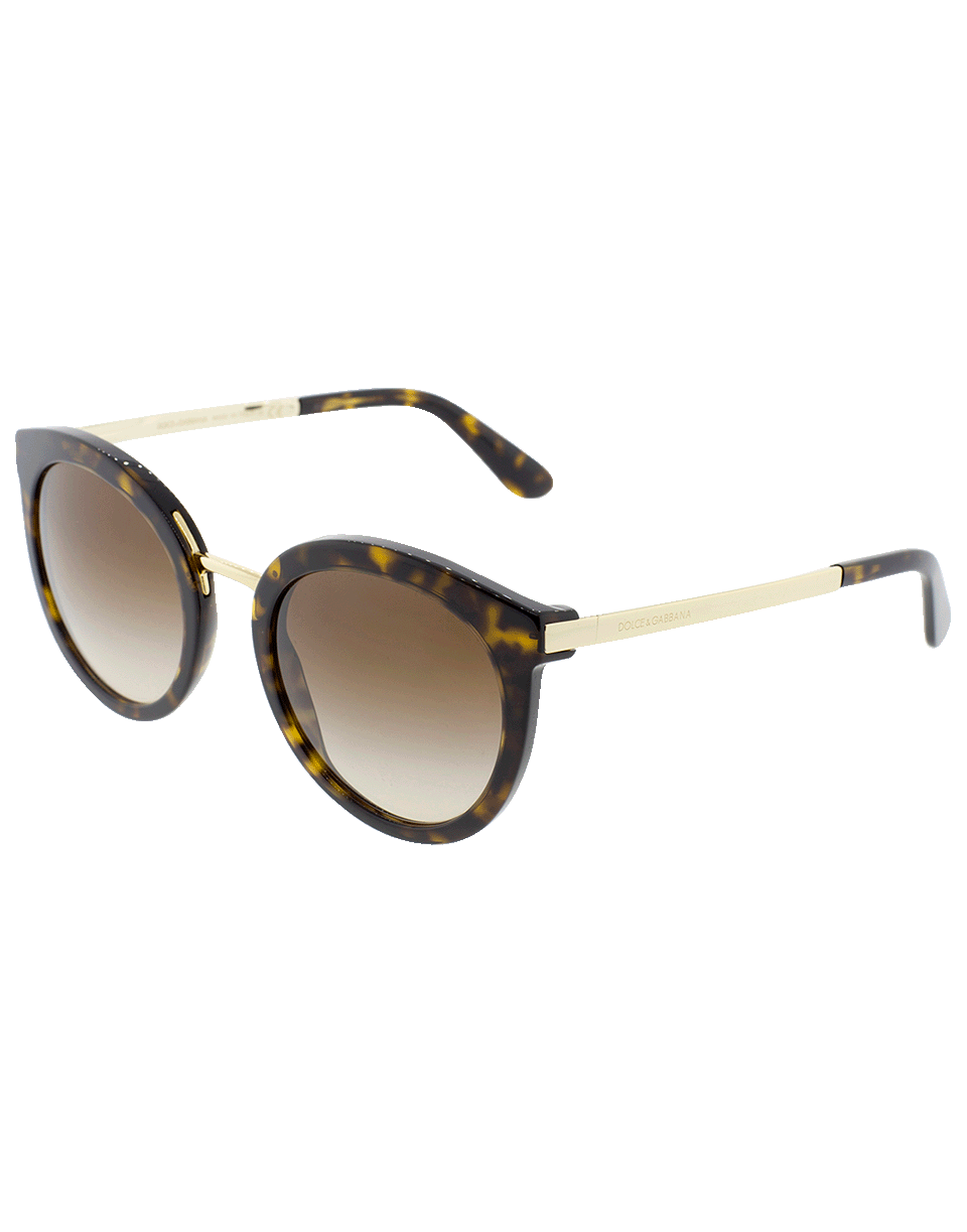 DOLCE & GABBANA-Tortoise Sunglasses-TORTOISE